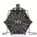 Luxury Rhinestone Perfume Bottle Handbag – Sparkly Evening Clutch & Shoulder Bag
