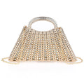 Luxury Rhinestone Handbag – Sparkly Beaded Top-Handle Clutch for Weddings & Galas