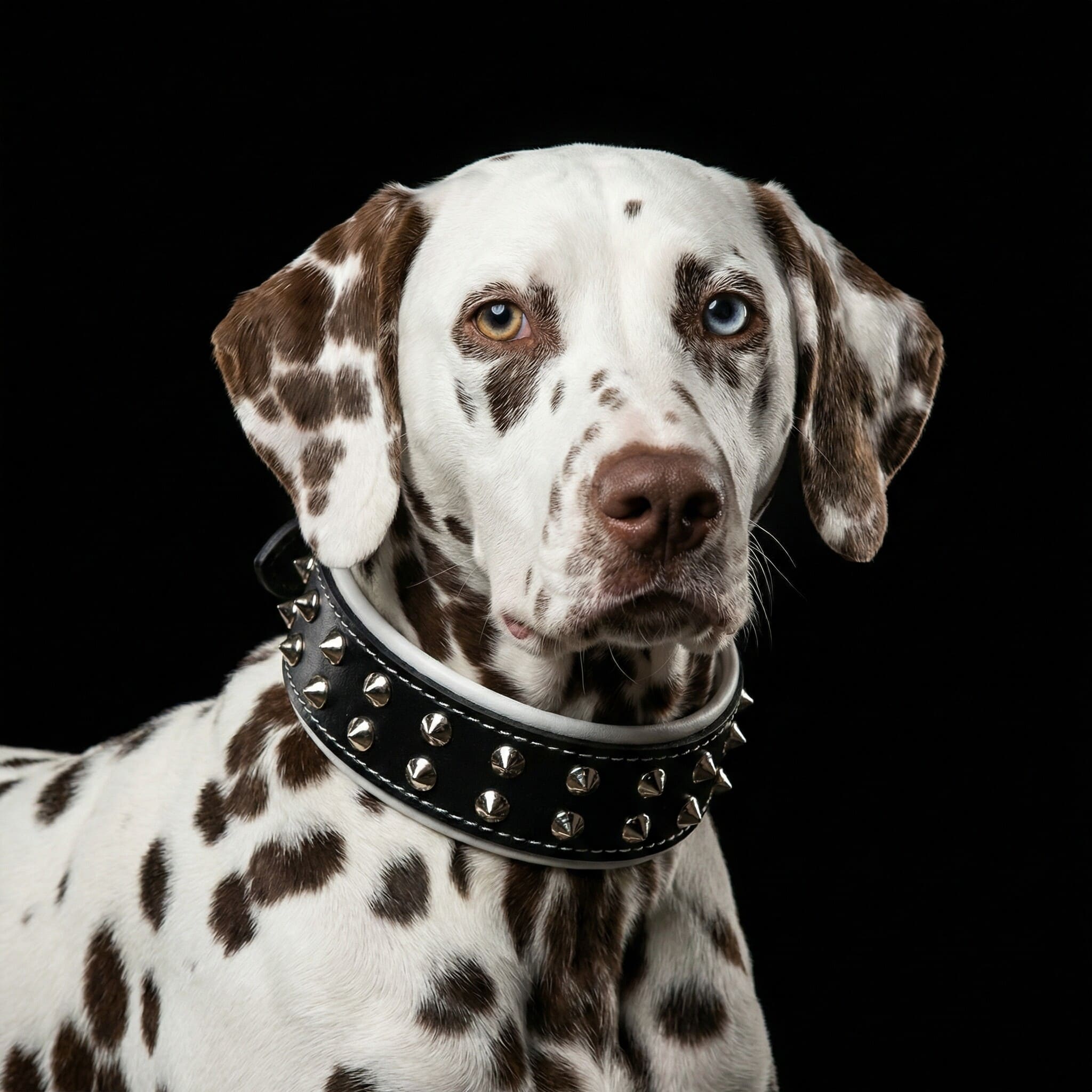 Bestia Boston Studded Leather Dog Collar – alternate view 2
