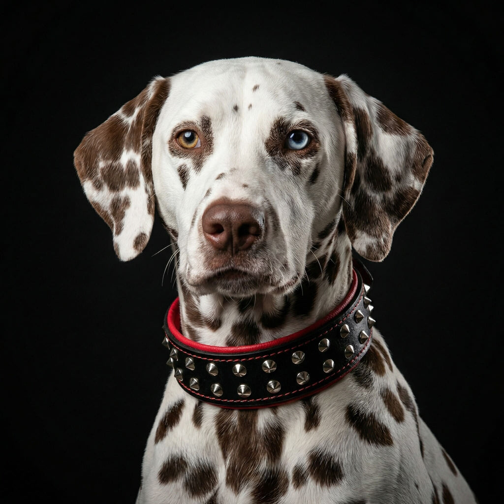 Bestia Boston Studded Leather Dog Collar – alternate view 3